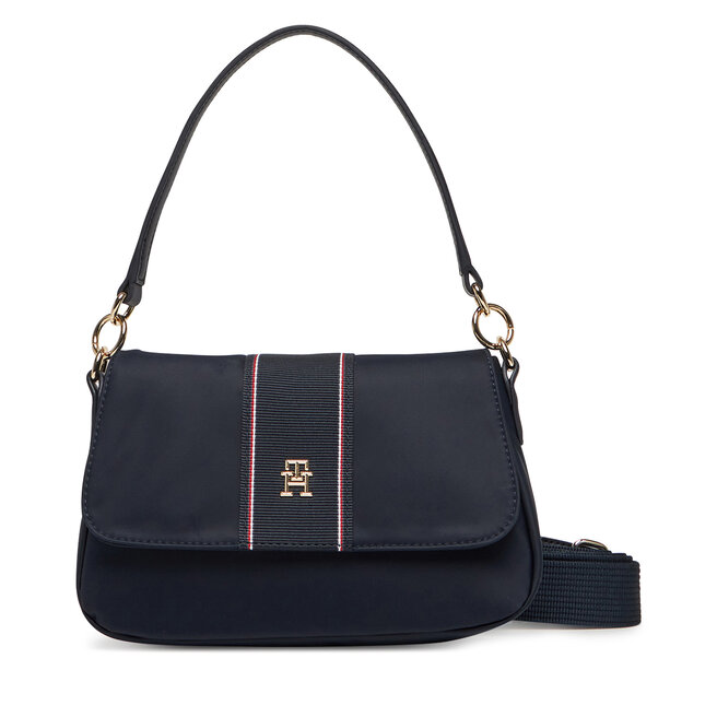 Torebka Tommy Hilfiger Poppy Conv. Crossover Corp - Granatowy