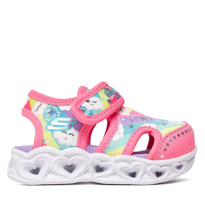 Sandały Skechers Heart Lights Sandals-Cutie Clouds - Różowy
