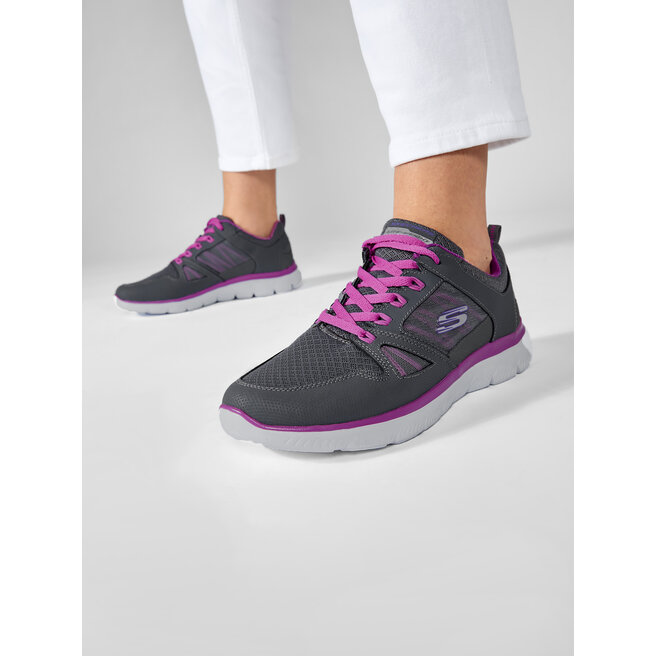 Skechers Boty Skechers New World 12997/CCPR Charcoal/Purple