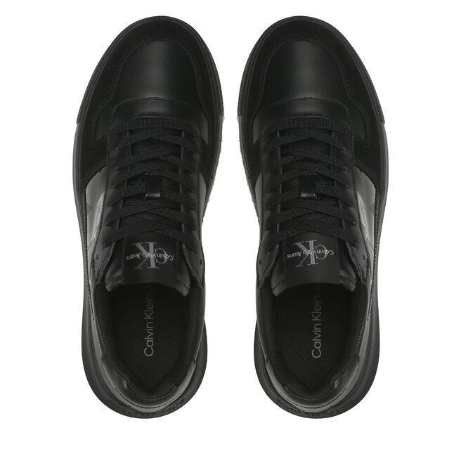 Calvin Klein Jeans Sneakers Calvin Klein Jeans Chunky Cupsole Laceup Mix Lth YM0YM00703 Triple Black BEH