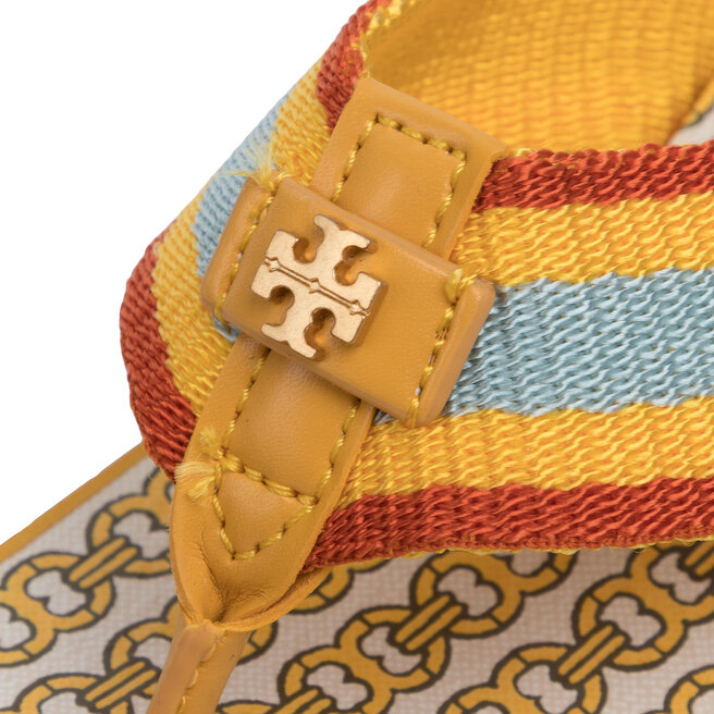 Tongs Tory Burch Gemini Link Wedge Flip Flop 61714 Daylily Daylily