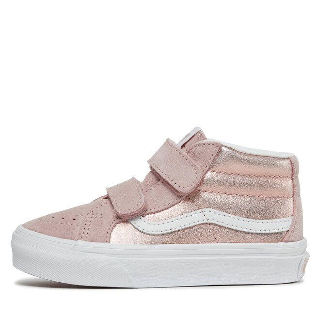 Vans pink sale and gold