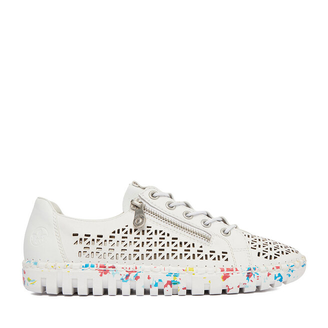 Półbuty Rieker CEO-M2357-80 Biały - kobiece