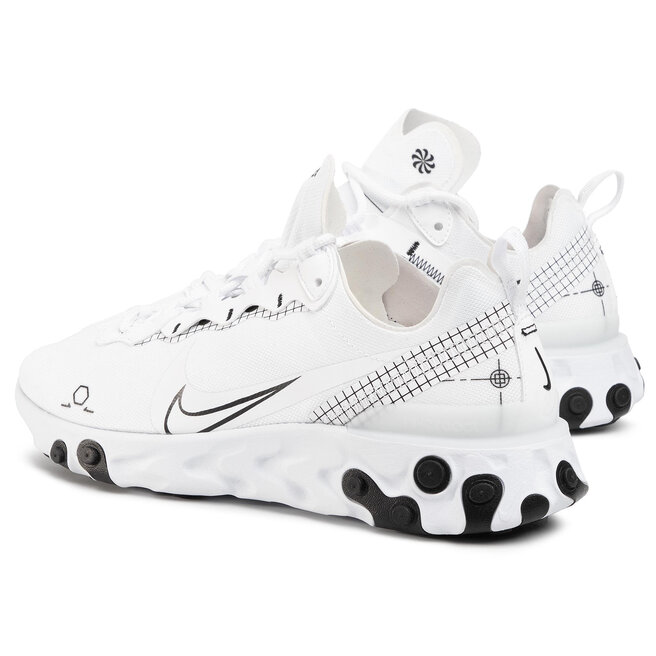 Scarpe Nike React Element 55 CU3009 100 White escarpe