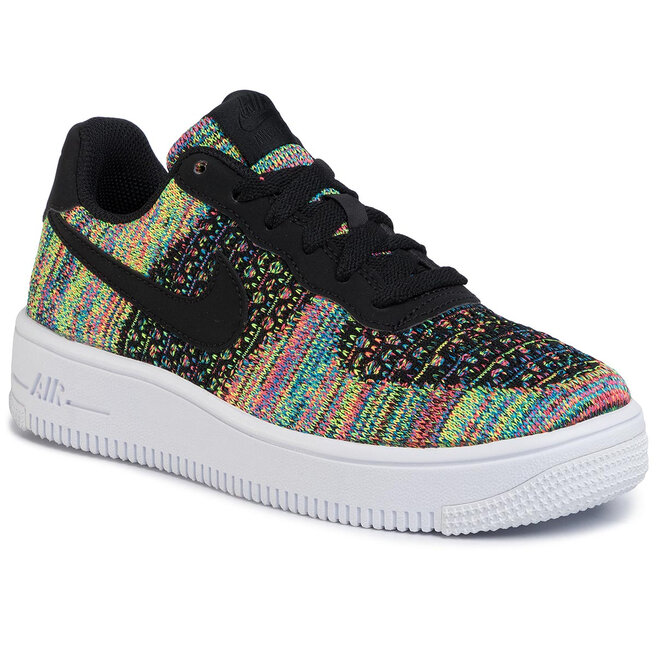 Обувь Nike Air Force 1 Flyknit 2.0 (Gs) BV0063 002 Black/Black/Hyper  Pink/Volt • Eobuv.com