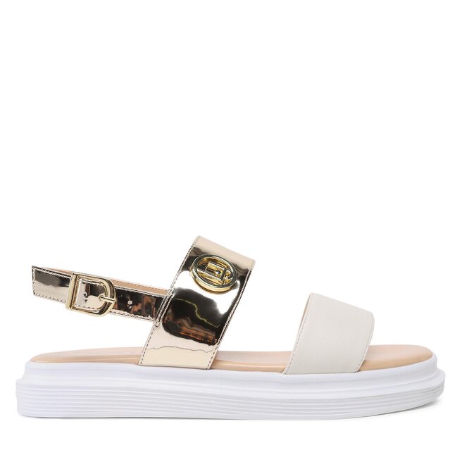 Scarpe Donna LIU JO Sandali Platform Maxi Wonder 08 Con Catena Gioiello Colore Bianco