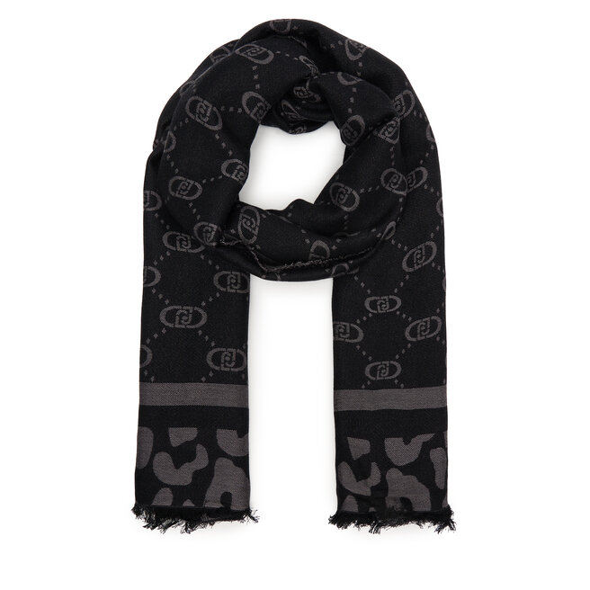 Szalik Liu Jo Stola Jacquard Mon 2F5040 - Czarny