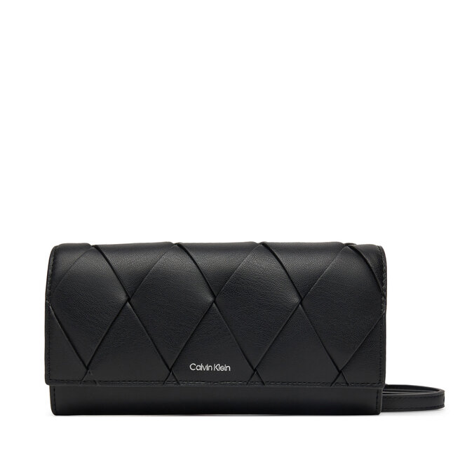 Torebka Calvin Klein Ck Woven Convertible Wallet Bag - Czarny