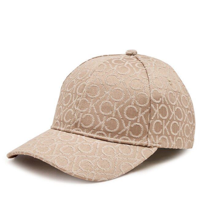 Καπέλο Jockey Calvin Klein Monogram Jacquard K60K612032 Μπεζ