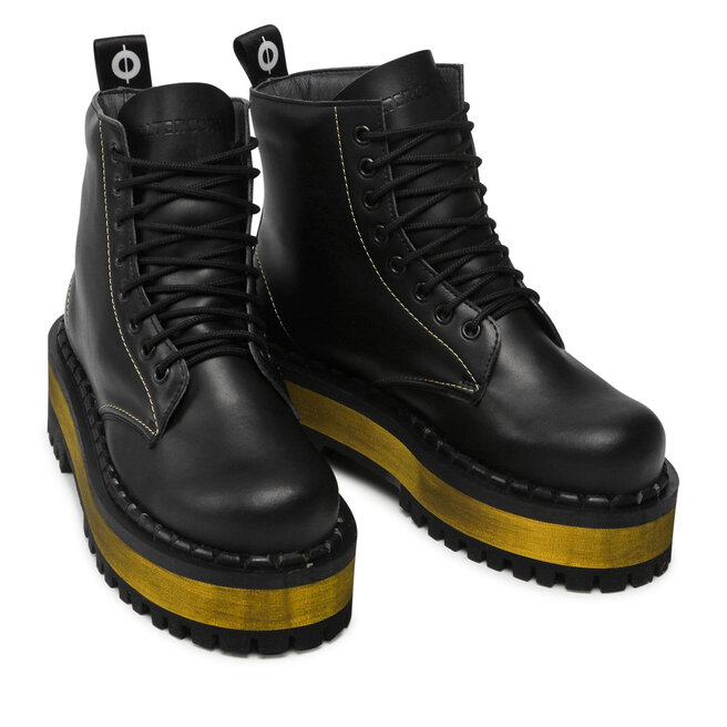 Altercore Klassiska kängor Altercore 653 Vegan Black/Yellow