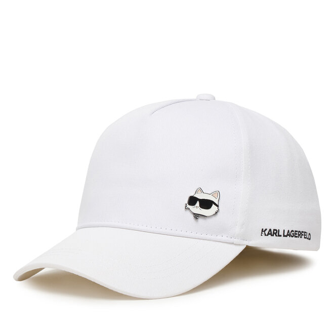 Czapka z daszkiem KARL LAGERFELD Z31196 Biały -