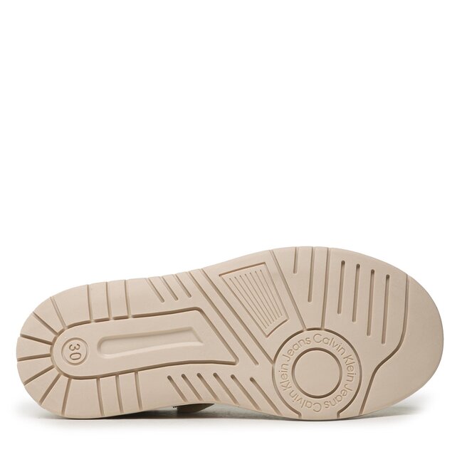 Calvin Klein Jeans Сникърси Calvin Klein Jeans Low Cut Lace-Up Sneaker V3X9-80552-1355 M Beige/Milk A360