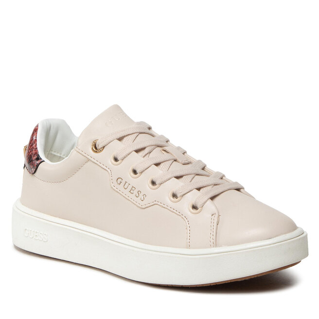 Sneakers Guess Melanie FL7MEL PEL12 BEIGE Beige imagine noua gjx.ro