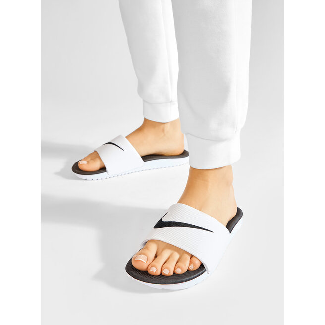 Nike Sandaler Nike Kawa Slide (GS/PS) 819352 100 White/Black