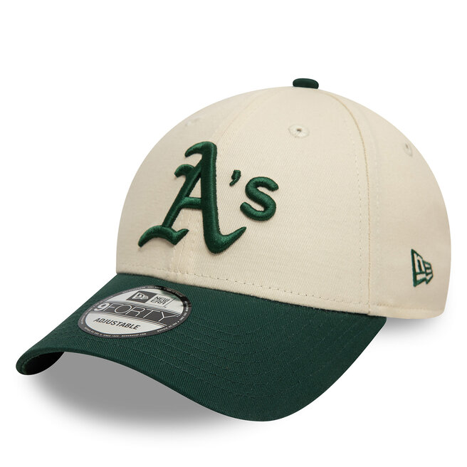 Czapka z daszkiem New Era Colour Block 9FORTY Oakland Athletics - Beżowy