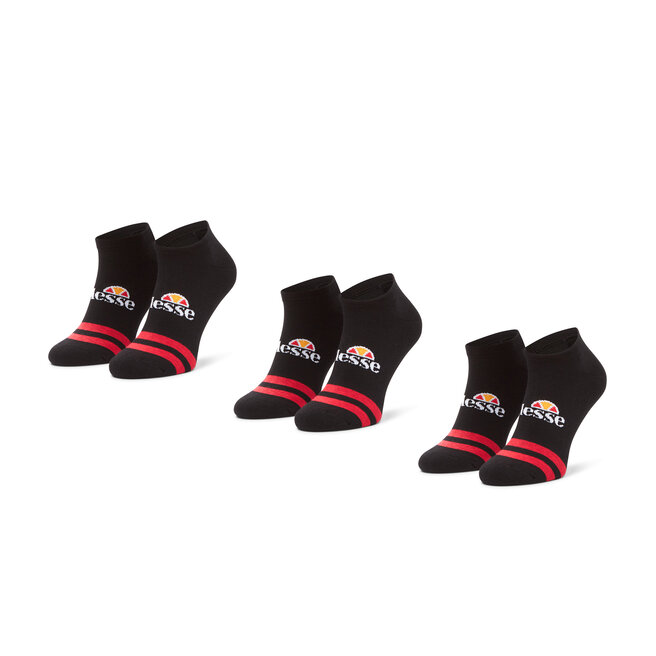 Ellesse Súprava 3 párov nízkych členkových ponožiek Ellesse Melna SAAC0876 Black 011
