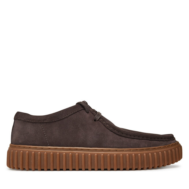 Półbuty Clarks Torhill Lo - Brązowy