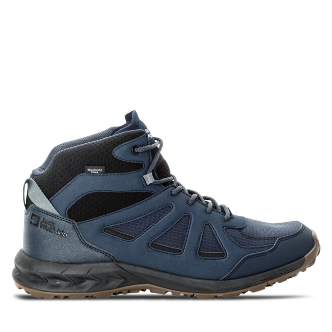 Trekkingi Jack Wolfskin Woodland 2 Texapore Mid M - Granatowy