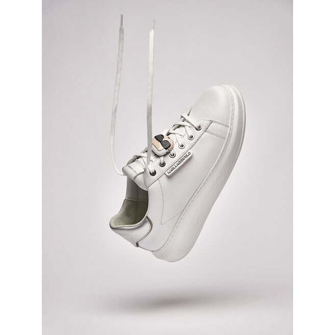 KARL LAGERFELD Сникърси KARL LAGERFELD KL62576K White Lthr W/Silver