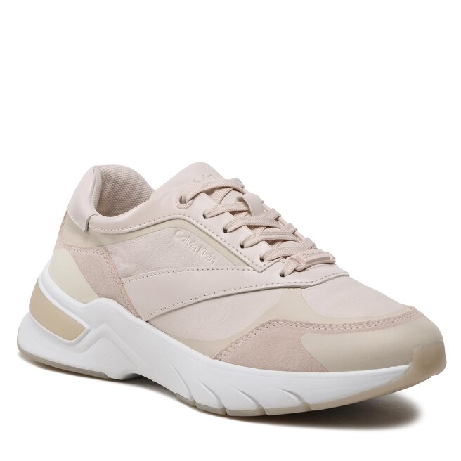 Sneakers Calvin Klein Elevated Runner Lace Up HW0HW01442 Crystal Gray ABH ABH imagine noua gjx.ro
