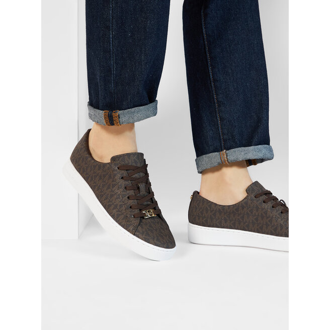 MICHAEL Michael Kors Сникърси MICHAEL Michael Kors Keaton Lace Up 43R5KTFP1B Brown