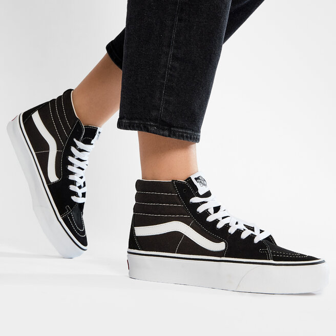 Snīkeri Vans Sk8-Hi Platform 2 VN0A3TKN6BT Black/True White • Eapavi.lv