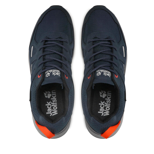 Jack Wolfskin Trekingová obuv Jack Wolfskin Woodland 2 Texapore Low M 4051271 Dark Blue/Red