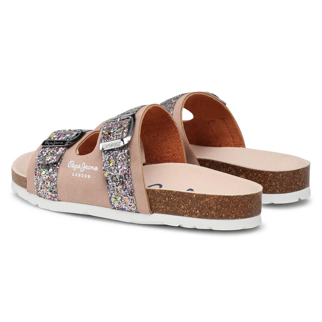 Pepe Jeans Ciabatte Pepe Jeans Bio Pala Glitter PGS90168 Mauve Pink 319