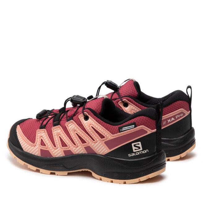 Salomon Pantofi Salomon Xa Pro V8 Cswp J 416144 09 W0 Earth Red/Black/Almond Cream