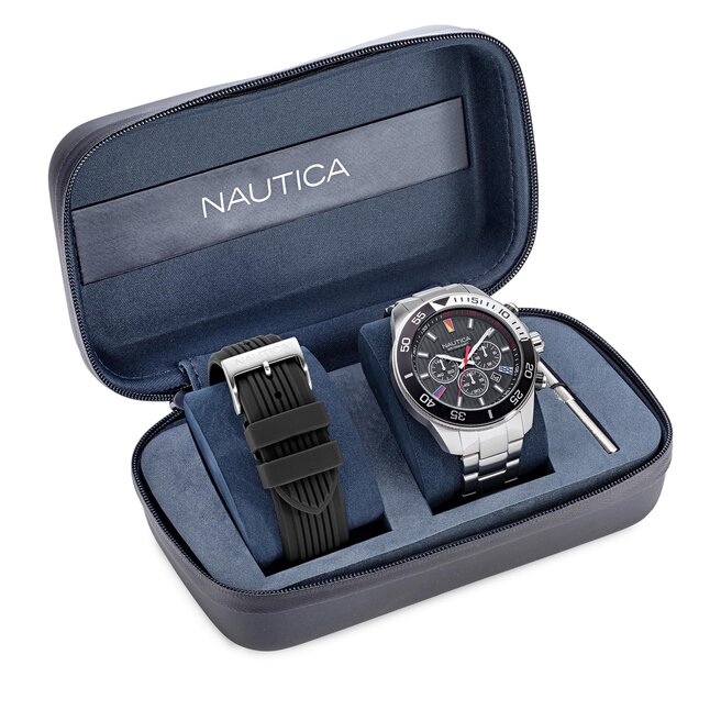Ceas Nautica NAPNOS306 Silver/Black Ceas imagine noua