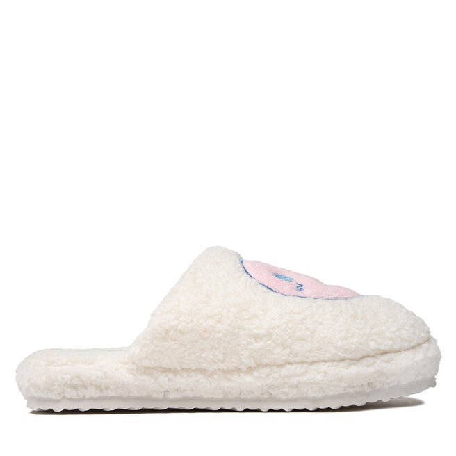 Pieces Papucs Pieces Pcmulle Happy Slipper 17129247 Cloud Dancer/Smiley