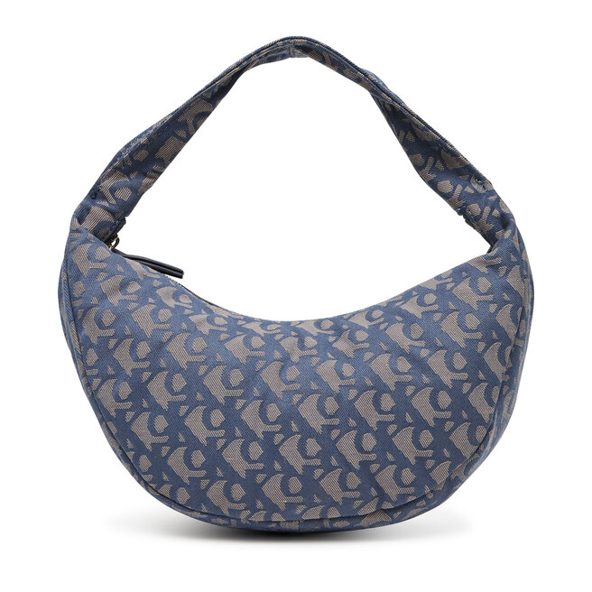 Torebka Calvin Klein Ckj Monogram Pinched Medium Shou - Niebieski