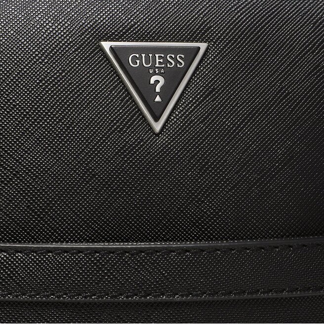 Guess Geantă crossover Guess Certosa Saffiano Smart HMECSA P3158 BLA