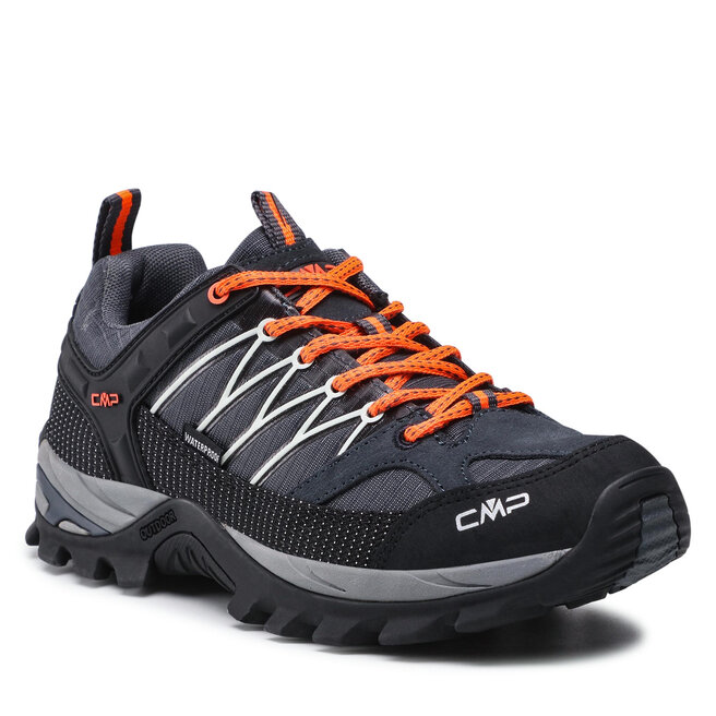 Trekkings CMP Rigel Low Trekking Shoe Wp 3Q54457 Anthracite/Flash Orange 3Q54457 imagine noua