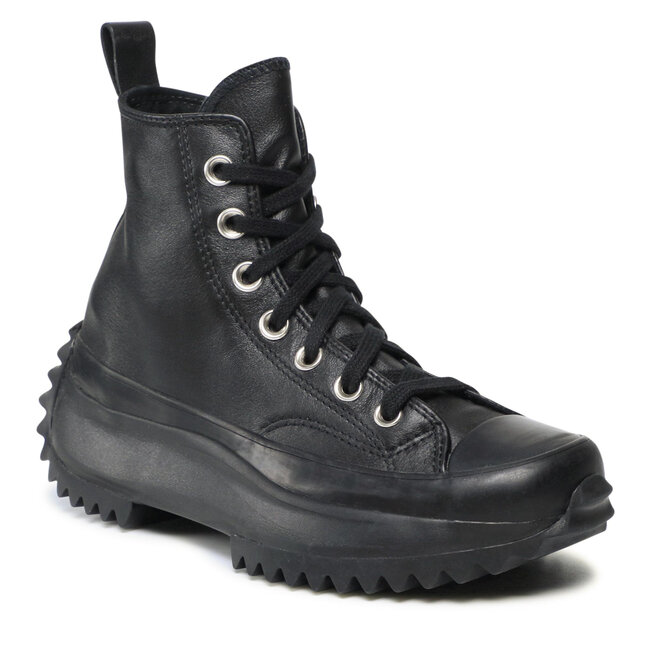 square toe black boots