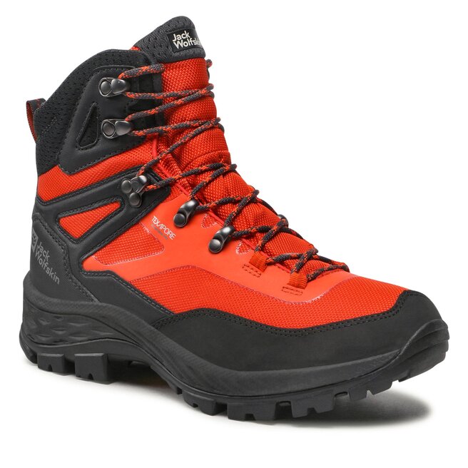Jack Wolfskin Trekkingschuhe Jack Wolfskin Rebellion Guide Texapore Mid M 4053791 Orange/Phantom 3567