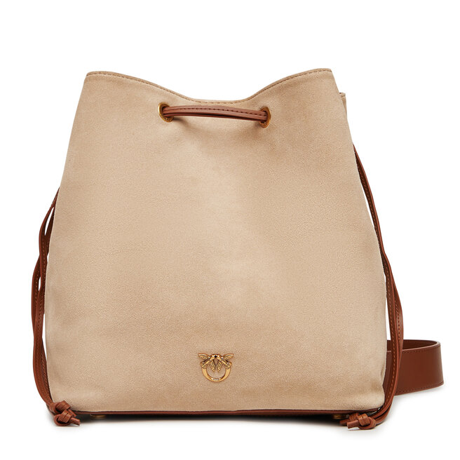 Torebka PINKO Secchiello Classic PE 25 PLTT 104305 - Beżowy