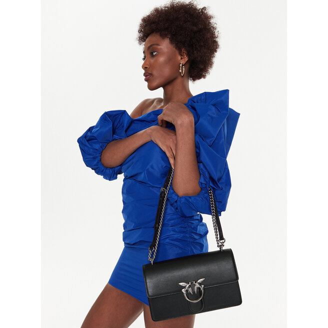 Pinko Women's Love ONE Classic Bag - Quilted Nappa Leather With Iconic Love Birds Buckle - View #8