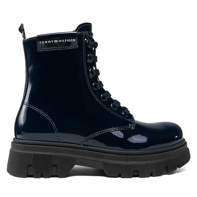 Kozaki Tommy Hilfiger - M Niebieski