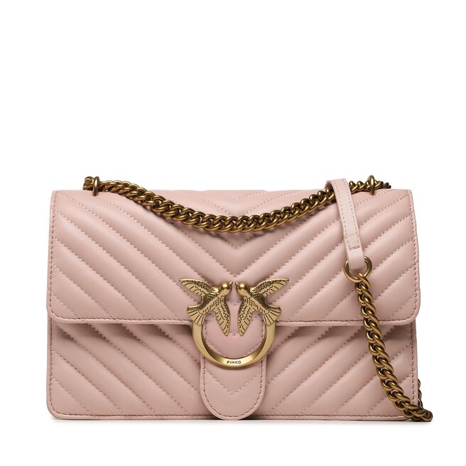 Τσάντα Pinko Love One Classic 100941 A0GK Cipria/Antique Gold 081Q