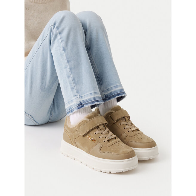 Sneakersy Guess EO-V9-27007L Beżowy