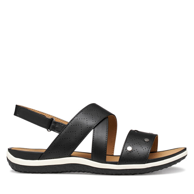 Sandały Geox D Sandal Vega D65R6B 000BC C9999 Czarny - kobiece