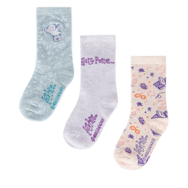 Skarpety długie Harry Potter ACCCS-AW24-225WBHP (3-pack) Różowy - dziecięce