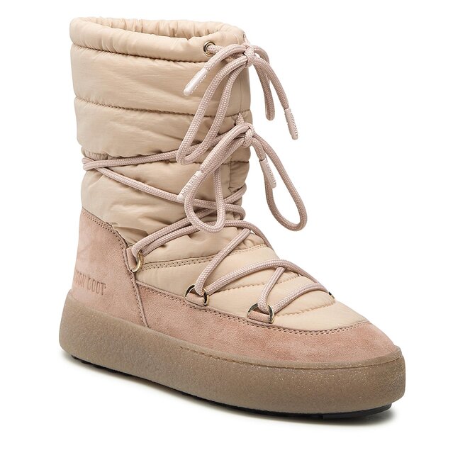 Cizme de zăpadă Moon Boot Ltrack Suede Nylon 24500200001 Cipria