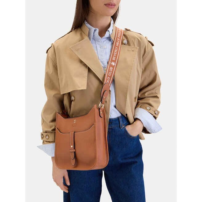 Torebka Beverly Hills Polo Club CEO-BHPC-C-016-07 Brązowy -