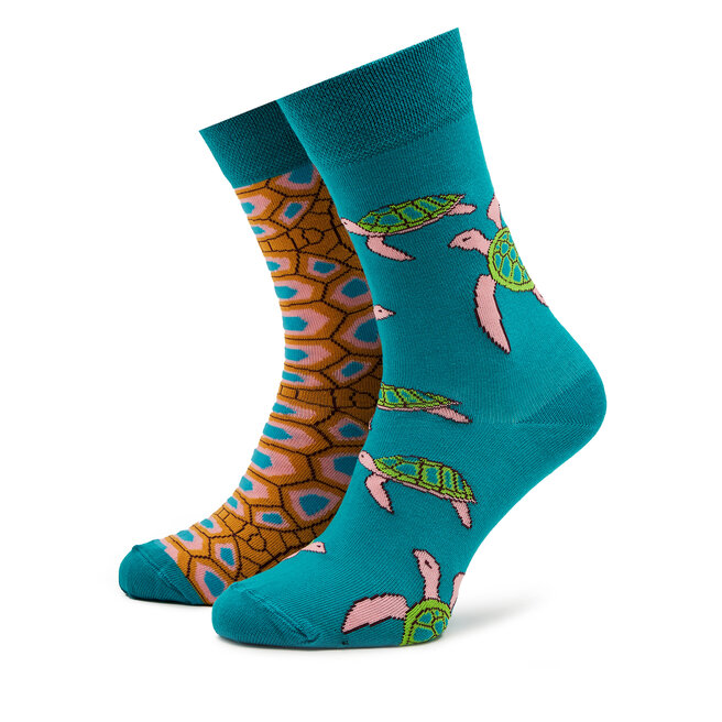 Κάλτσες Ψηλές Unisex Funny Socks Turtle SM121 Μπλε