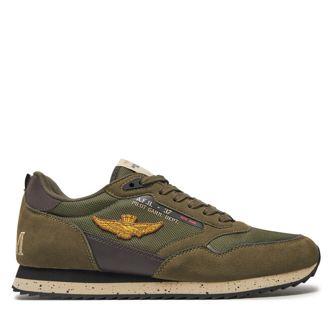 Sneakersy Aeronautica Militare - Brązowy