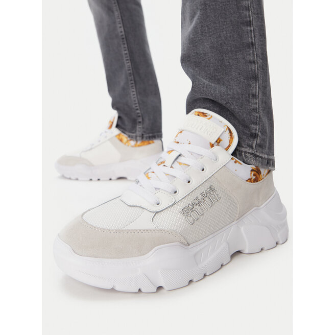 Sneakersy Versace Jeans Couture 80YA3SC1 Biały - męskie