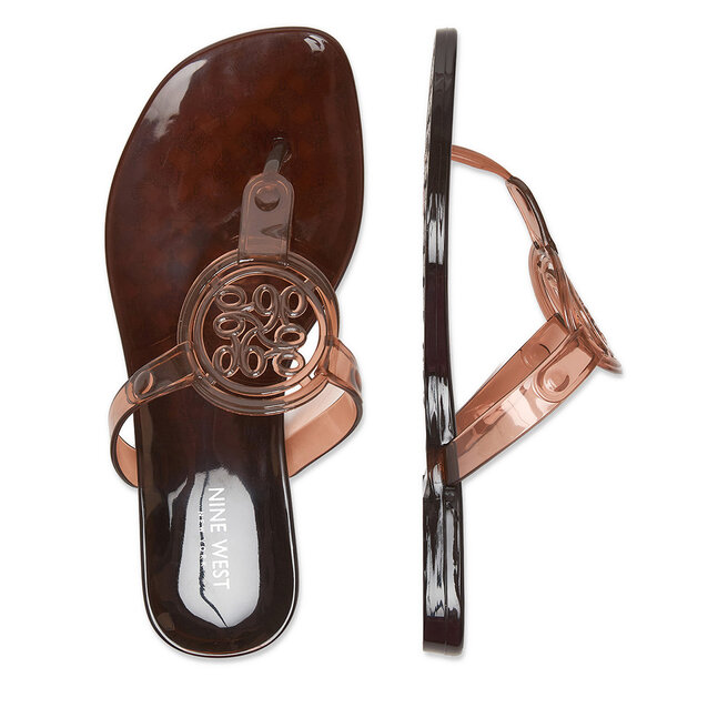 Japonki Nine West CEO-CT0906-1 Brązowy -