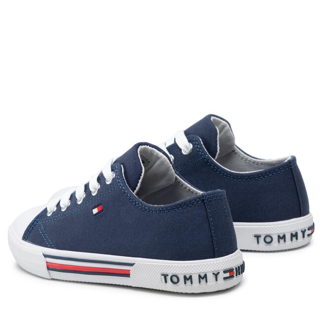 Tommy Hilfiger Teniși Tommy Hilfiger Low Cut Lace-Up Sneaker T3X4-30692-0890 M Blue 800